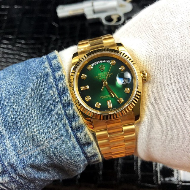 勞力士複刻手錶 Rolex星期日曆型daydate系列 36mm 全自動機械機芯女士腕表  gjs1862